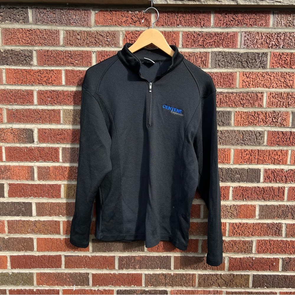 Nike Gold Black 1/4 Zip Up Sports Jackets